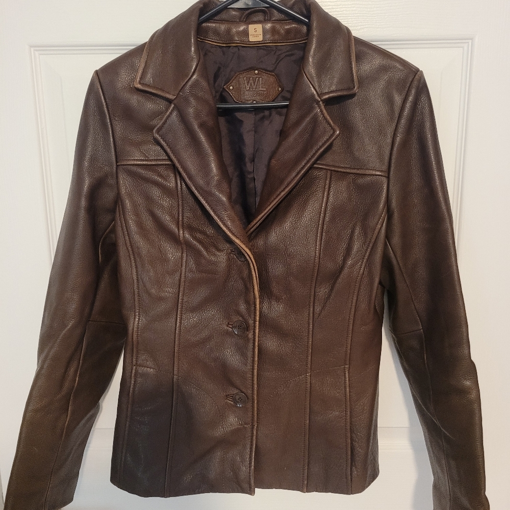 Wilson's Genuine Leather Brown Small Women's Jacket